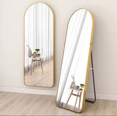 Golden Arch Mirror with Floor Stand size 165x55cm